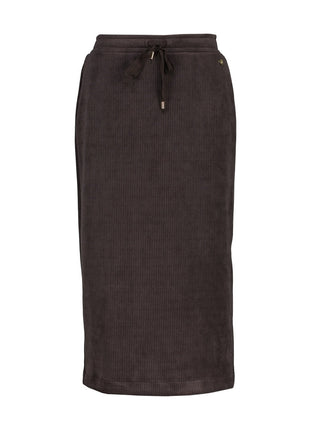 Ribfluwelen rok Damme B504 choco Kleding Rokken