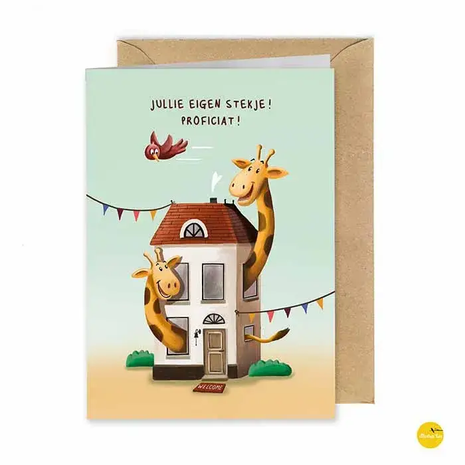 Wenskaart - Jullie eigen stekje proficiat! by Illustralies