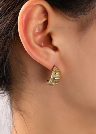 Oorbellen - Croissant Drop - 14K