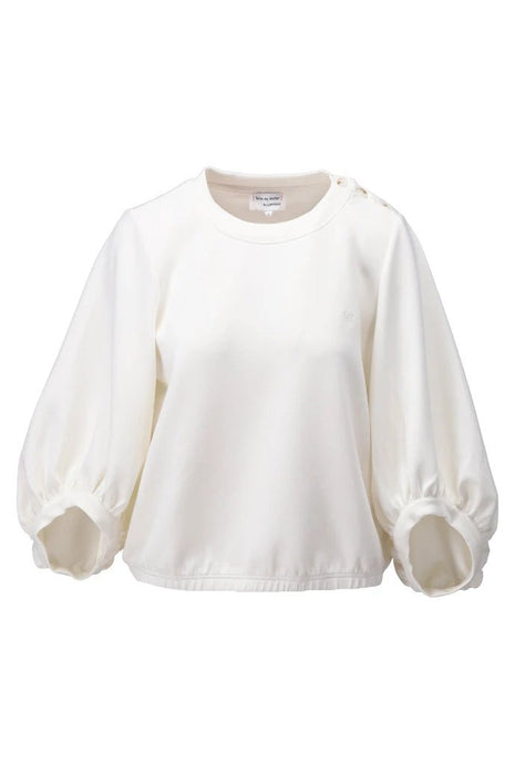 Pull ronde hals met knopen - Egret - C601L by K.Design