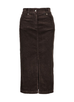 Rok - New Eveline B504 - Choco - Kleding - Rokken