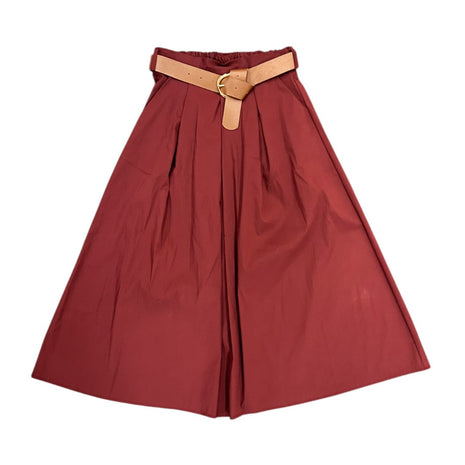 Rok - Nora - Plooien - Bordeaux - Bordeaux / One Size - Kleding - Rokken