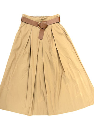 Rok - Nora - Plooien - Camel - Camel / One Size - Kleding - Rokken