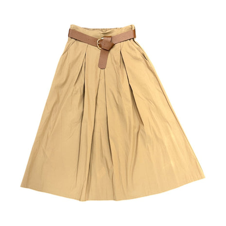 Rok - Nora - Plooien - Camel - Camel / One Size - Kleding - Rokken