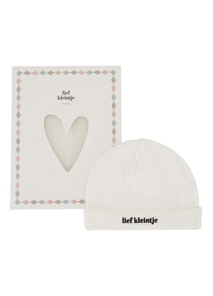 Rompertje ’lief kleintje’ in doosje maat 62/68 wit/zwart Cadeau’s & Lifestyle Baby