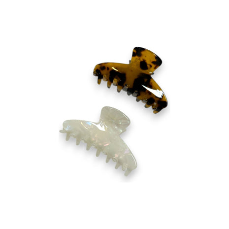 Rosa Clip - Marmer bruin / One size - Modeaccessoires - Haarspelden