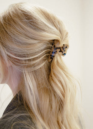 Rosa - Ronde marmeren haarspeld Marmer beige - Modeaccessoires - Haarspelden