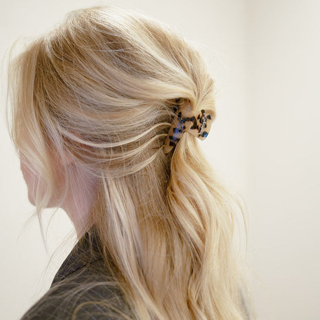 Rosa - Ronde marmeren haarspeld Marmer beige - Modeaccessoires - Haarspelden
