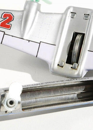 Vliegtuig SI-RT, zilver-blauw, 16 × 16 cm, Gemaakt in China