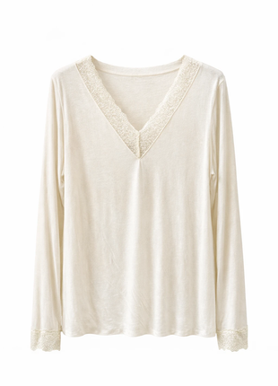 Shirt met kant - Gera A603 (beige) by Just Women