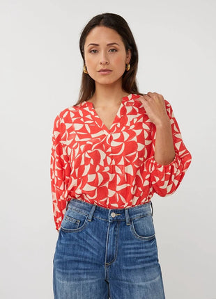 Blouse Raglan Scarlet Graphic - SP26.14003 by Esqualo