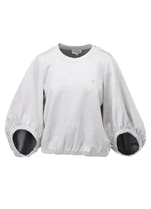 Pull ronde hals met knopen - Grey M. - C601L by K.Design