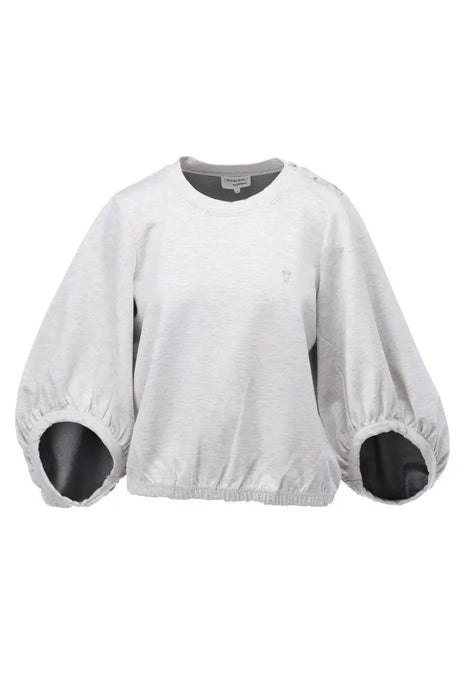 Pull ronde hals met knopen - Grey M. - C601L by K.Design