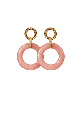 Oorbellen - Blush Marble Ring by Charlotte Marie Jewelry