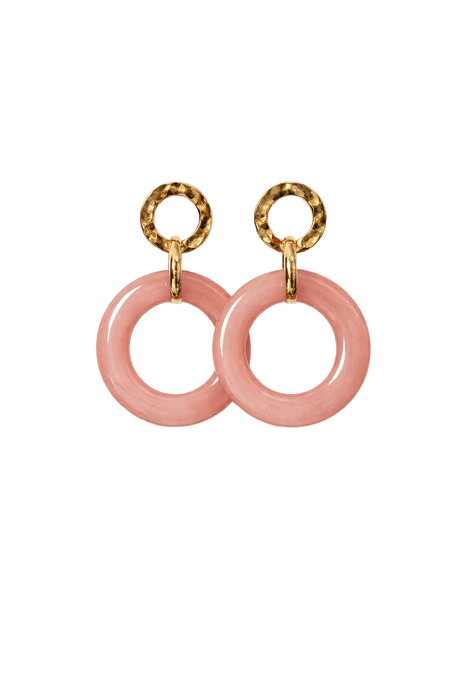 Oorbellen - Blush Marble Ring by Charlotte Marie Jewelry