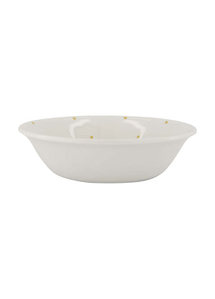 Schaal - melamine hartjes m wit/oker (0704-026) - Lifestyle - Koken & Tafelen - Servies - Borden Schalen & Kommen