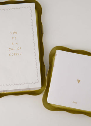 Servethouder metaal rechthoek - goud - Cadeau’s & Lifestyle - Keuken & eetkamer - Tafeltextiel & Servetten