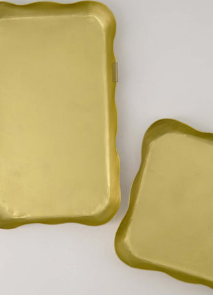 Servethouder metaal vierkant - goud - Cadeau’s & Lifestyle - Keuken & eetkamer - Tafeltextiel & Servetten