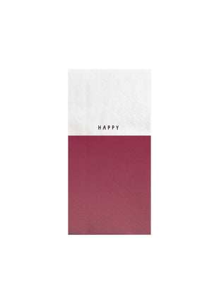 Servetten 11x20cm - Happy - Lifestyle - Koken & Tafelen - Tafeltextiel & Servetten