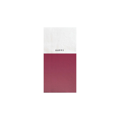 Servetten 11x20cm - Happy - Lifestyle - Koken & Tafelen - Tafeltextiel & Servetten