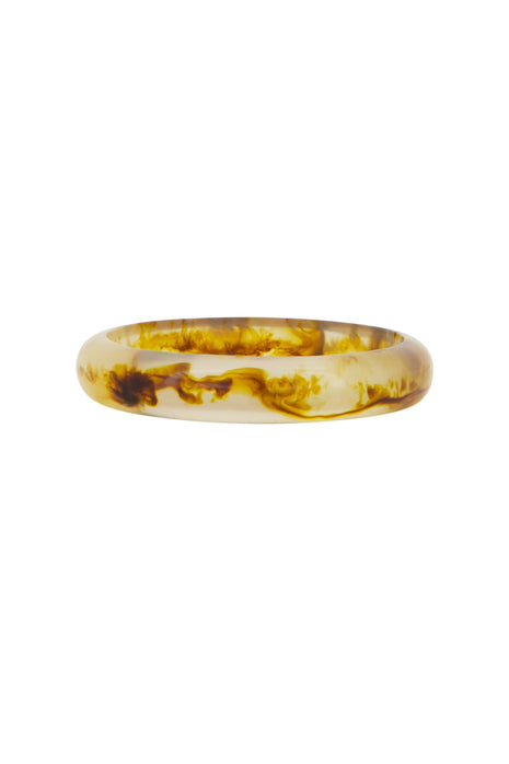 Set van 2 resin armbanden – mid brown - mid brown / One Size - Kleding
