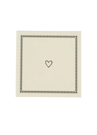 Set van 6 onderzetters zand/antracietgrijs Cadeautjes & Lifestyle