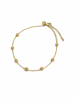 Textured Rounds Anklet - A61293 by Day & Eve