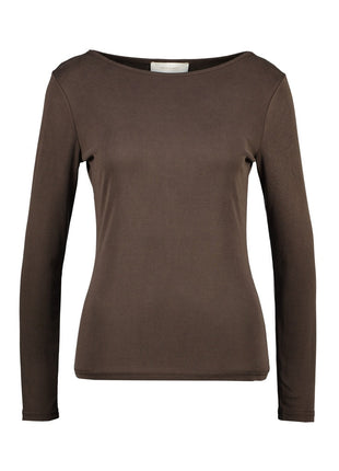 Shirt ronde hals - Granada - B510 - Choco - Kleding - Tops en t-shirts