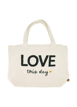 Shopper - love this day - ecru/antracietgrijs (0207-070) - Unclassified