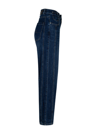 Jeans - Caitlina side patch dark stone - SRB5032