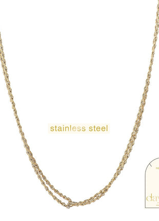 Twindle Necklace - 42 + 6 cm - 14K