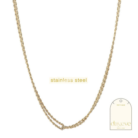 Twindle Necklace - 42 + 6 cm - 14K