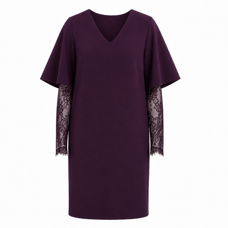 Jurk - Bergamo B607 - Aubergine