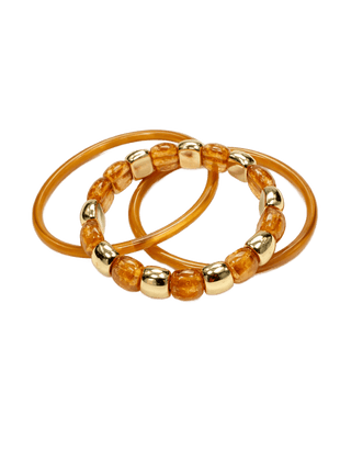 Armbanden set (3) - Amber Loop by Charlotte Marie Jewelry