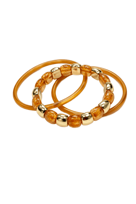 Armbanden set (3) - Amber Loop by Charlotte Marie Jewelry