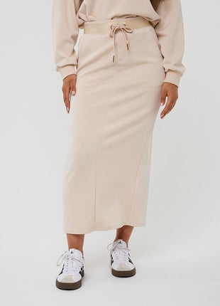Skirt midi modal F25.05507 (Natural) Kleding Rokken