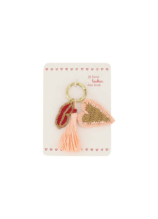 Sleutelhanger - hartje - multicolor (0208-039) - Lederwaren & schoenen - Sleutelhangers