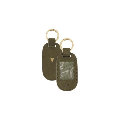 Sleutelhanger met foto - donkergroen - Lederwaren & schoenen - Sleutelhangers