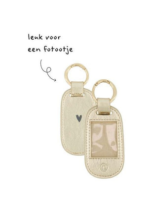 Sleutelhanger met foto - goud - Lederwaren & schoenen - Sleutelhangers