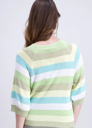 Trui - 842184 – Lime kaki aqua by Signe Nature