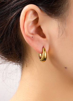 Small Oval Drop Creole - goudkleurig - Modeaccessoires - Juwelen - Oorbellen