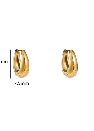 Small Oval Drop Creole - goudkleurig - Modeaccessoires - Juwelen - Oorbellen