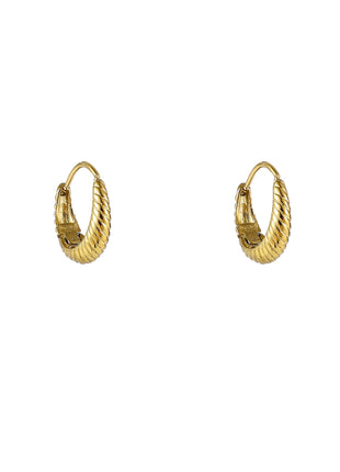 Small Striped Drop Creole - Modeaccessoires - Juwelen - Oorbellen