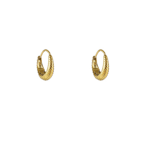 Small Striped Drop Creole - Modeaccessoires - Juwelen - Oorbellen