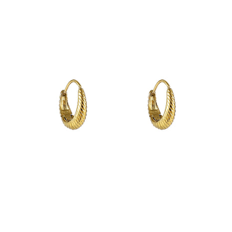 Small Striped Drop Creole - Modeaccessoires - Juwelen - Oorbellen