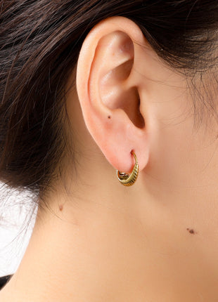 Small Striped Drop Creole - Modeaccessoires - Juwelen - Oorbellen