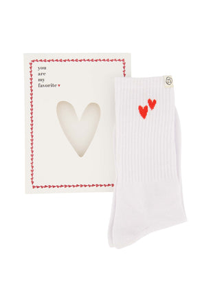 Sokken in doosje - wit/rood - Cadeau’s & Lifestyle - Fun & gadgets - Kousen