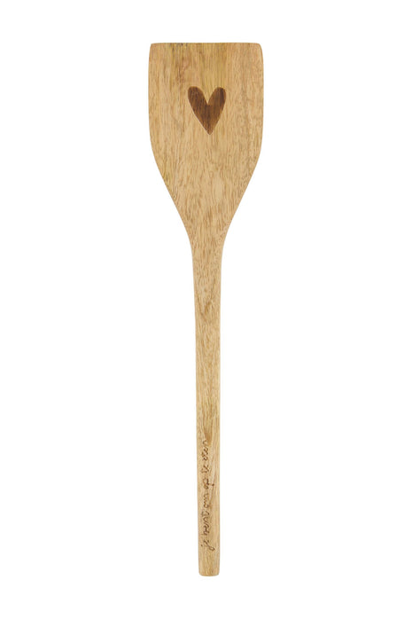 Spatel hout hartje - naturel - Cadeau’s & Lifestyle - Keuken & eetkamer - Glaswerk & bestek