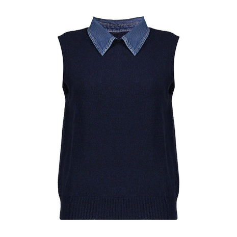 Spencer denim collar - Kleding - Truien en cardigans