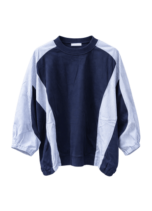 Sweater - Strip - 12636 - Blue by Grenadine